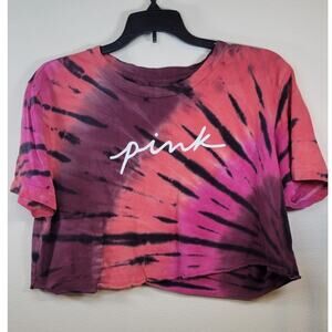 Victoria Secret Shirt Womens Small Crop Top Tye Dyed Whimsical Hippie Boho Shirt